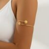 Ocean Glow Arm Cuff Adjustable Minimalist Statement