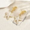 Ocean Muse Drop Earrings Starfish & Shell Statement Pair