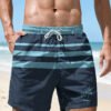 Men'S Multifunctional Shorts with Digital Prints